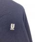 中古・古着 UNDERCOVER (アンダーカバー) ロゴ刺繍カーディガン ネイビー サイズ:2：7000円