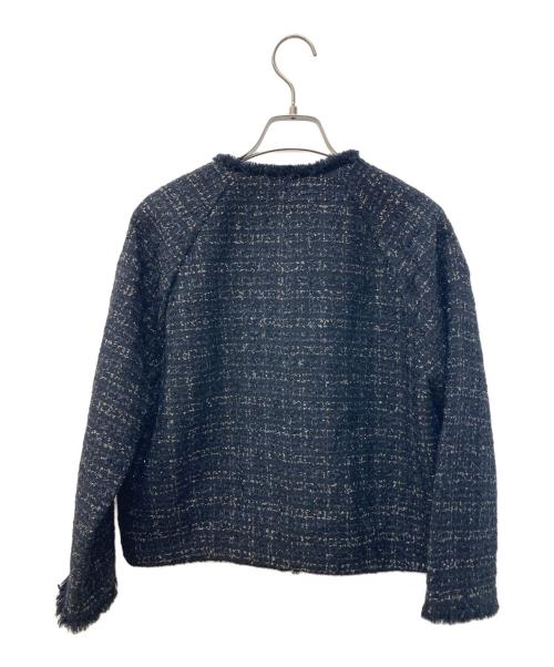 UNTITLED（アンタイトル）UNTITLED (アンタイトル) ツイードジャケット ブラック サイズ:XS 未使用品の古着・服飾アイテム