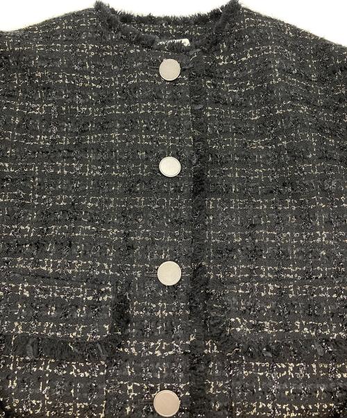 UNTITLED（アンタイトル）UNTITLED (アンタイトル) ツイードジャケット ブラック サイズ:XS 未使用品の古着・服飾アイテム