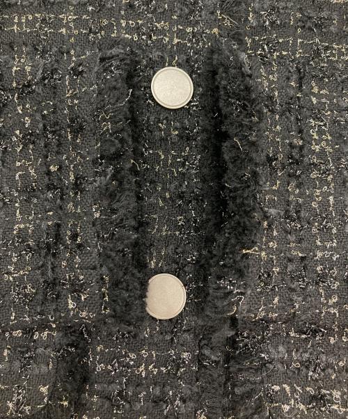 UNTITLED（アンタイトル）UNTITLED (アンタイトル) ツイードジャケット ブラック サイズ:XS 未使用品の古着・服飾アイテム