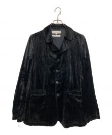 COMME des GARCONS SHIRT（コムデギャルソンシャツ）の古着「ベロアジャケット」｜ブラック