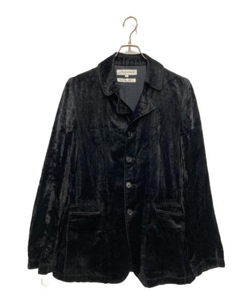 COMME des GARCONS SHIRT（コムデギャルソンシャツ）COMME des GARCONS SHIRT (コムデギャルソンシャツ) ベロアジャケット ブラック サイズ:Mの古着・服飾アイテム