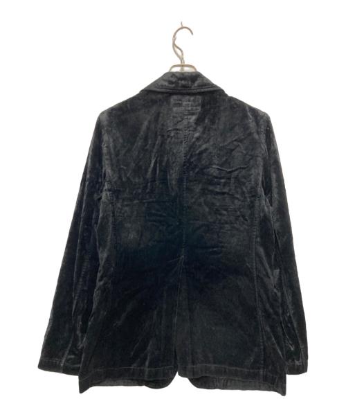 COMME des GARCONS SHIRT（コムデギャルソンシャツ）COMME des GARCONS SHIRT (コムデギャルソンシャツ) ベロアジャケット ブラック サイズ:Mの古着・服飾アイテム