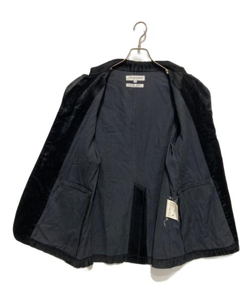 COMME des GARCONS SHIRT（コムデギャルソンシャツ）COMME des GARCONS SHIRT (コムデギャルソンシャツ) ベロアジャケット ブラック サイズ:Mの古着・服飾アイテム