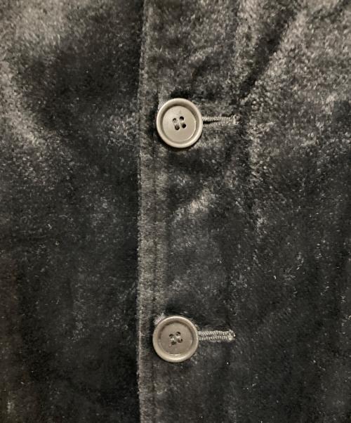 COMME des GARCONS SHIRT（コムデギャルソンシャツ）COMME des GARCONS SHIRT (コムデギャルソンシャツ) ベロアジャケット ブラック サイズ:Mの古着・服飾アイテム