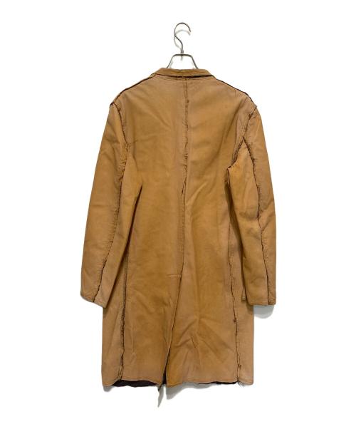 COMME des GARCONS SHIRT（コムデギャルソンシャツ）COMME des GARCONS SHIRT (コムデギャルソンシャツ) エイジング加工ピッグスキンレザーコート ベージュ サイズ:Mの古着・服飾アイテム