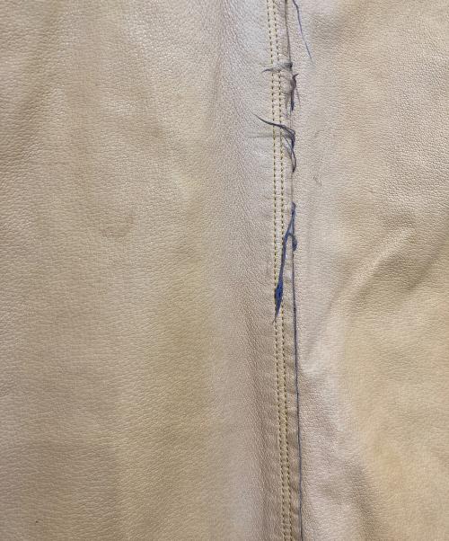 COMME des GARCONS SHIRT（コムデギャルソンシャツ）COMME des GARCONS SHIRT (コムデギャルソンシャツ) エイジング加工ピッグスキンレザーコート ベージュ サイズ:Mの古着・服飾アイテム