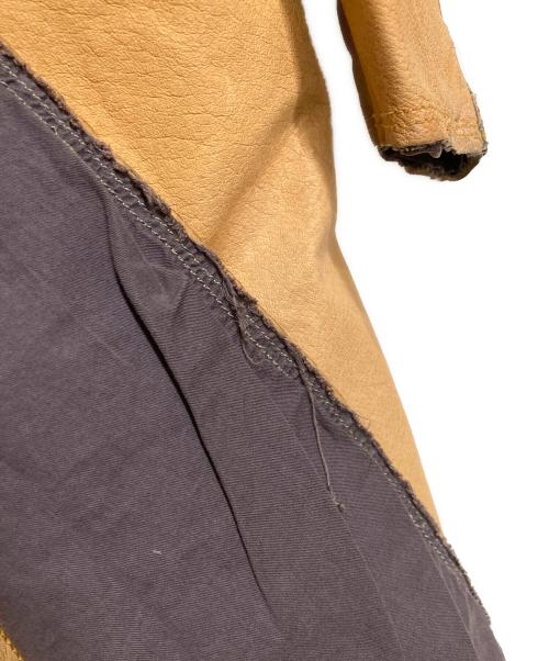 COMME des GARCONS SHIRT（コムデギャルソンシャツ）COMME des GARCONS SHIRT (コムデギャルソンシャツ) エイジング加工ピッグスキンレザーコート ベージュ サイズ:Mの古着・服飾アイテム
