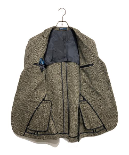 POLO RALPH LAUREN（ポロ・ラルフローレン）POLO RALPH LAUREN (ポロ・ラルフローレン) ウールテーラードジャケット ブラック×ベージュ サイズ:SIZE A6の古着・服飾アイテム