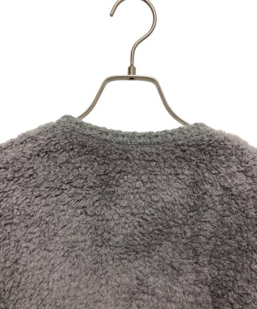 MACPHEE（マカフィー）MACPHEE (マカフィー) ムートン クルーネックカーディガン グレー サイズ:Sの古着・服飾アイテム
