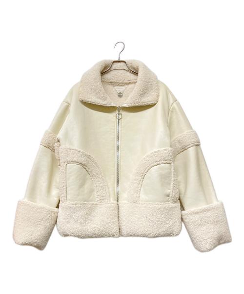 ANDMARY（アンドマリー）ANDMARY (アンドマリー) elmo over boa jacket アイボリー サイズ:FREEの古着・服飾アイテム