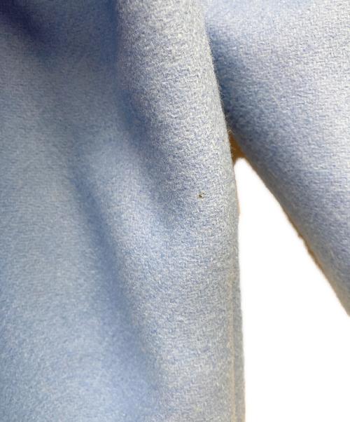 L'AUBE BLANC（ローブ ブラン）L'AUBE BLANC (ローブ ブラン) ウールベルテッドコート スカイブルー サイズ:FREEの古着・服飾アイテム