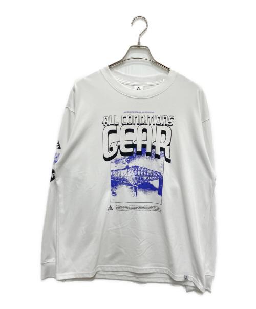 NIKE ACG（ナイキエーシージー）NIKE ACG (ナイキエーシージー) DF TEE LS TRLL BR SUMMIT ホワイト サイズ:XLの古着・服飾アイテム