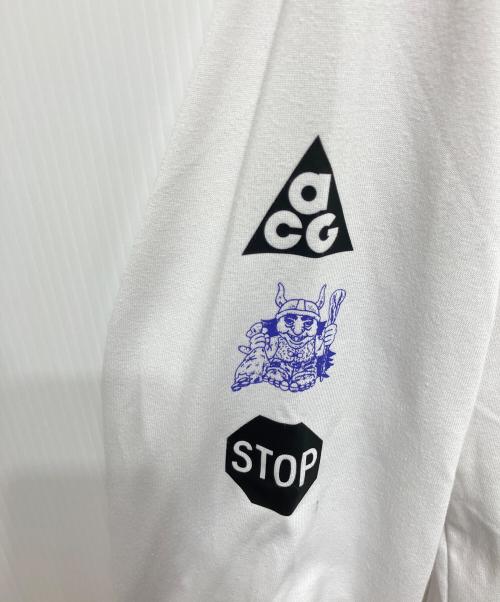 NIKE ACG（ナイキエーシージー）NIKE ACG (ナイキエーシージー) DF TEE LS TRLL BR SUMMIT ホワイト サイズ:XLの古着・服飾アイテム