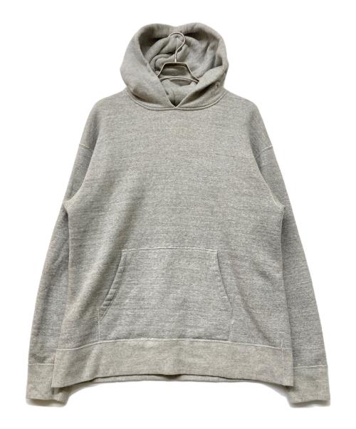 BARNS OUTFITTERS（バーンズアウトフィッターズ）BARNS OUTFITTERS (バーンズアウトフィッターズ) 吊り編みプルオーバーパーカー グレー サイズ:Lの古着・服飾アイテム