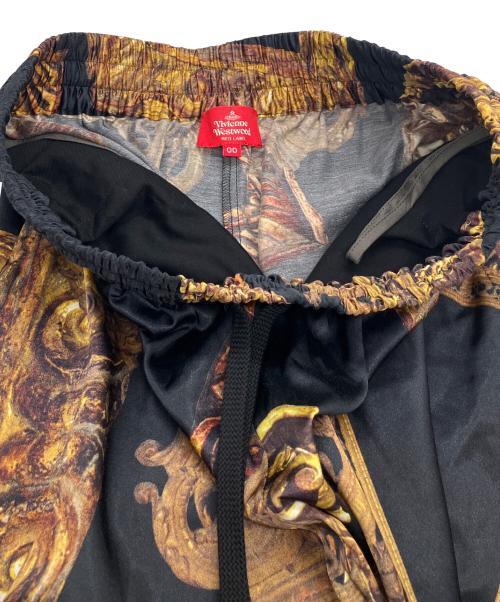 Vivienne Westwood RED LABEL（ヴィヴィアンウエストウッドレッドレーベル）Vivienne Westwood RED LABEL (ヴィヴィアンウエストウッドレッドレーベル) FRAME PRINT イージーパンツ ブラック サイズ:00の古着・服飾アイテム