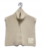 PHEENYフィーニー）の古着「Half cardigan zip snood」｜アイボリー