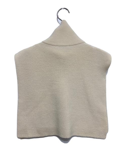 PHEENY（フィーニー）PHEENY (フィーニー) Half cardigan zip snood アイボリー サイズ:Fの古着・服飾アイテム