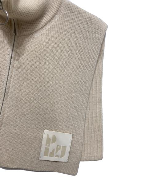 PHEENY（フィーニー）PHEENY (フィーニー) Half cardigan zip snood アイボリー サイズ:Fの古着・服飾アイテム