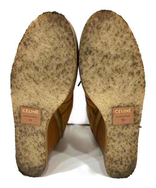 CELINE（セリーヌ）CELINE (セリーヌ) ウェッジソールレースアップシューズ ブラウン サイズ:39の古着・服飾アイテム