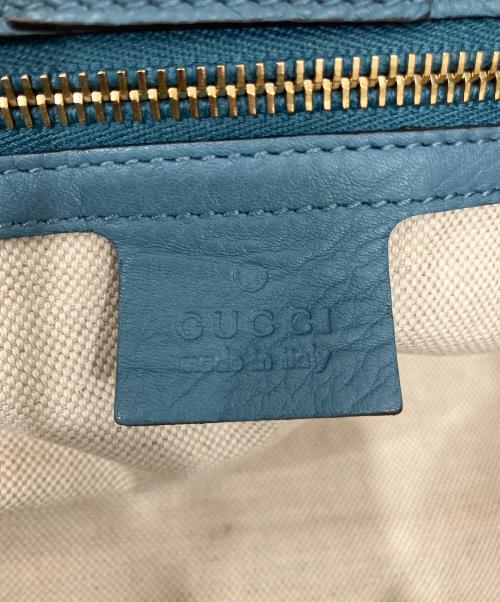 GUCCI（グッチ）GUCCI (グッチ) 2WAYバッグ ブルーの古着・服飾アイテム