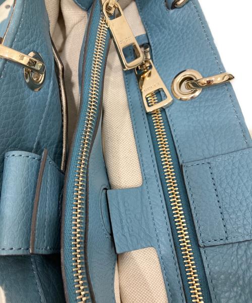 GUCCI（グッチ）GUCCI (グッチ) 2WAYバッグ ブルーの古着・服飾アイテム