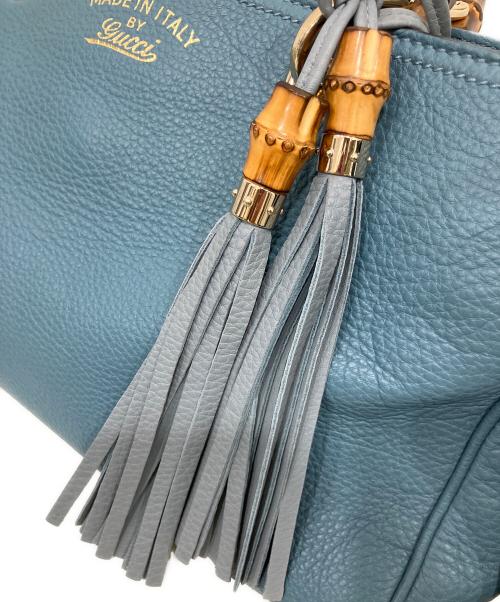 GUCCI（グッチ）GUCCI (グッチ) 2WAYバッグ ブルーの古着・服飾アイテム