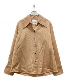 JIL SANDER（ジルサンダー）の古着「バージンウールシャツ」｜ベージュ