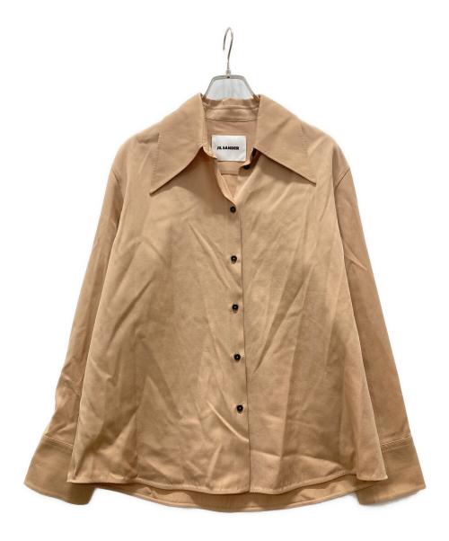 JIL SANDER（ジルサンダー）JIL SANDER (ジルサンダー) バージンウールシャツ ベージュ サイズ:40の古着・服飾アイテム