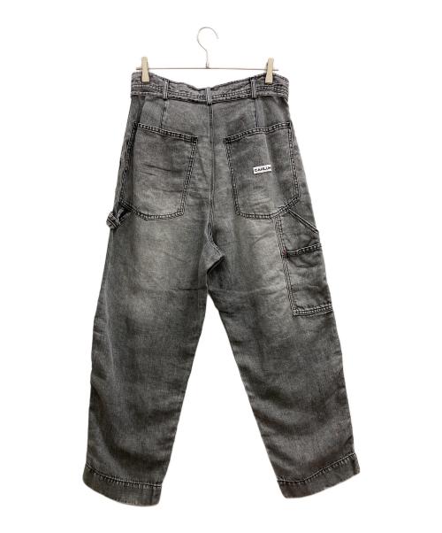 FREAK'S STORE（フリークスストア）FREAK'S STORE (フリークスストア) CAHLUMN (カウラム) リネンデニム ブラック サイズ:Mの古着・服飾アイテム