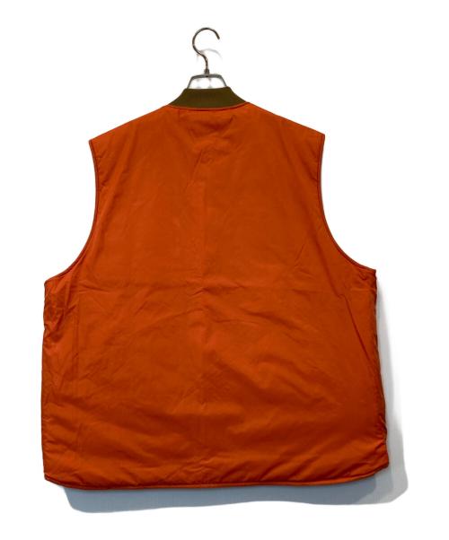 PWA（プア）PWA (プア) TWO-FACE QUILTED VEST ブラウン サイズ:XLの古着・服飾アイテム