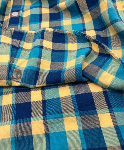 SUPREME（シュプリーム）Supreme (シュプリーム) Plaid Flannel Shirt イエロー×ブルー サイズ:Sの古着・服飾アイテム
