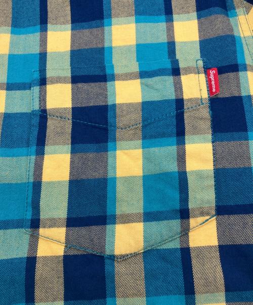 SUPREME（シュプリーム）Supreme (シュプリーム) Plaid Flannel Shirt イエロー×ブルー サイズ:Sの古着・服飾アイテム