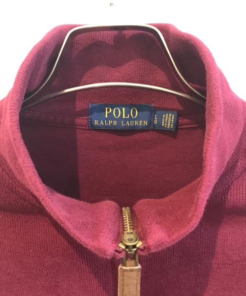 POLO RALPH LAUREN（ポロ・ラルフローレン）POLO RALPH LAUREN (ポロ・ラルフローレン) ハーフジップスウェット ワインレッド サイズ:Lの古着・服飾アイテム