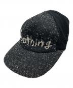 SHINYA KOZUKAシンヤコズカ）の古着「THOUGHTS KNITTED CAP　ソーツ ニッテッド キャップ」｜ブラック