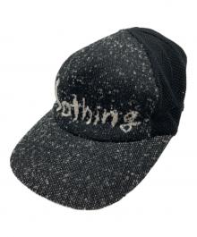 SHINYA KOZUKA（シンヤコズカ）の古着「THOUGHTS KNITTED CAP　ソーツ ニッテッド キャップ」｜ブラック