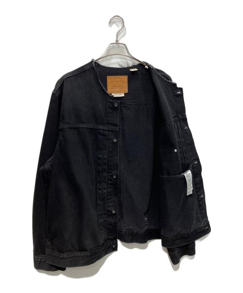 LEVI'S（リーバイス）LEVI'S (リーバイス) EDIFICE (エディフィス) 別注 Type 1 Trucker Jacket ブラック サイズ:XXLの古着・服飾アイテム