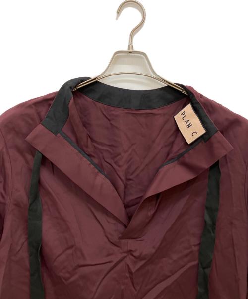 PLAN C（プランシー）PLAN C (プランシー) バックリボンL/Sブラウス ボルドー サイズ:SIZE 38の古着・服飾アイテム