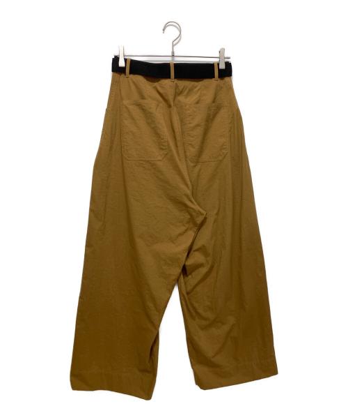 PLAN C（プランシー）PLAN C (プランシー) ベルテッドワイドパンツ カーキ サイズ:38の古着・服飾アイテム