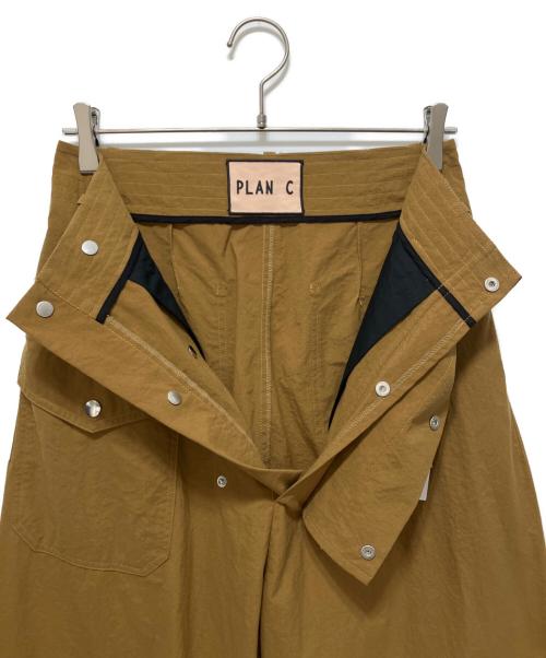 PLAN C（プランシー）PLAN C (プランシー) ベルテッドワイドパンツ カーキ サイズ:38の古着・服飾アイテム