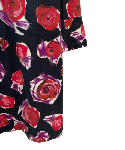 MARNI（マルニ）MARNI (マルニ) ローズプリントコットンポプリンワンピース ブラック サイズ:40の古着・服飾アイテム