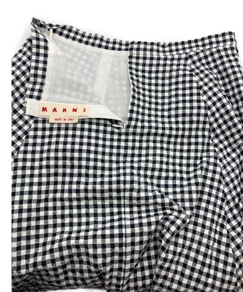 MARNI（マルニ）MARNI (マルニ) ギンガムスカート　GOMA0700SU ブラック サイズ:38の古着・服飾アイテム