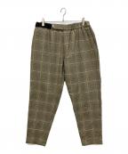 Graphpaperグラフペーパー）の古着「GLENCHECK COOK PANTS　グレンチェックコックパンツ」｜ベージュ