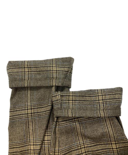 Graphpaper（グラフペーパー）Graphpaper (グラフペーパー) GLENCHECK COOK PANTS　グレンチェックコックパンツ ベージュ サイズ:Freeの古着・服飾アイテム