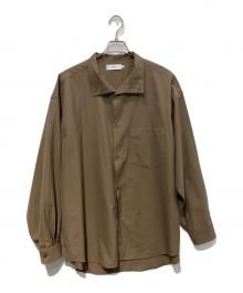 Graphpaper（グラフペーパー）の古着「Regular Collar Shirt」｜ブラウン