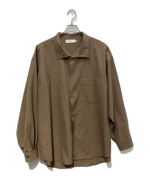 Graphpaper（グラフペーパー）Graphpaper (グラフペーパー) Regular Collar Shirt ブラウン サイズ:Freeの古着・服飾アイテム