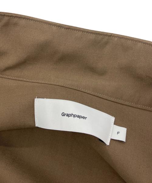 Graphpaper（グラフペーパー）Graphpaper (グラフペーパー) Regular Collar Shirt ブラウン サイズ:Freeの古着・服飾アイテム