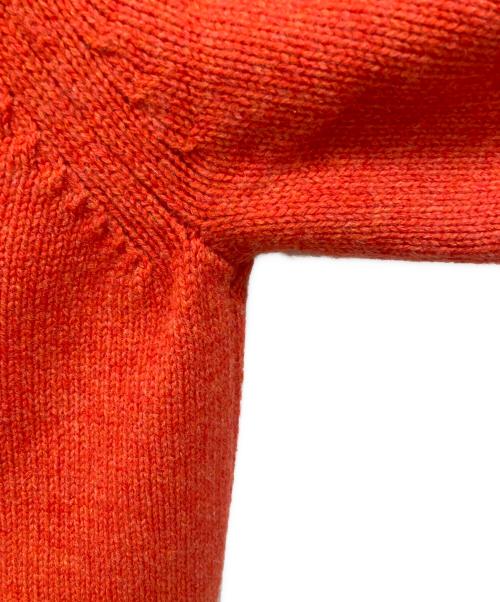 STUDIO NICHOLSON（スタジオ ニコルソン）STUDIO NICHOLSON (スタジオ ニコルソン) ENGLISH LAMBSWOOL MENS　イングリッシュ ラムズウール メンズ ファイブゲージ クルーネック  オレンジ サイズ:Lの古着・服飾アイテム
