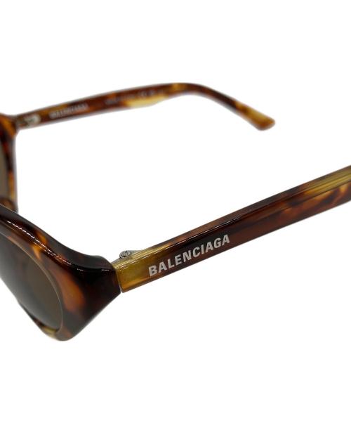 BALENCIAGA（バレンシアガ）BALENCIAGA (バレンシアガ) キャットアイサングラス ブラウン サイズ:38□18の古着・服飾アイテム
