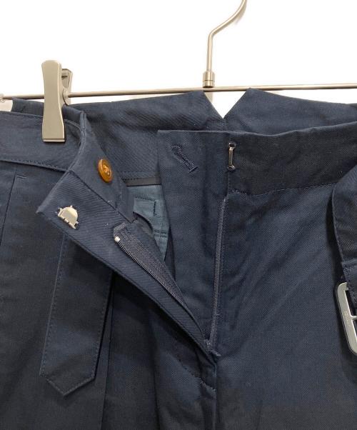 Vivienne Westwood RED LABEL（ヴィヴィアンウエストウッドレッドレーベル）Vivienne Westwood RED LABEL (ヴィヴィアンウエストウッドレッドレーベル) ベルテッドパンツ ネイビー サイズ:2の古着・服飾アイテム